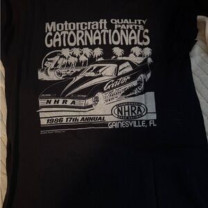 GATORNATIONALS 1986 NHRA Screen Stars Black Short Sleeve Tees